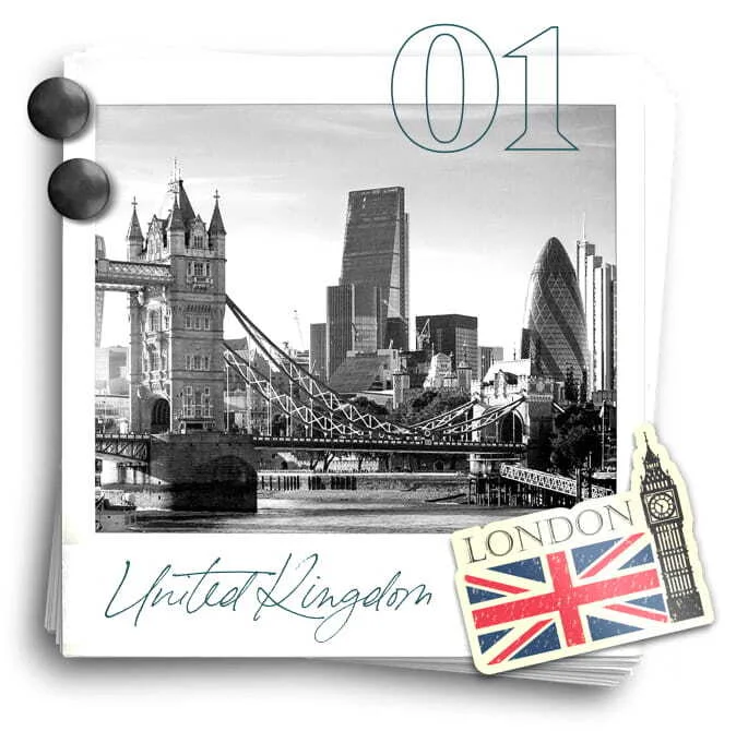 polaroid photo of London